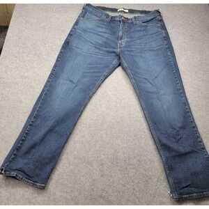 Levis Jeans Men 38x30 Blue Signature Athletic Fit Dark Mid Rise Straight Stretch